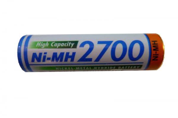 NiMh AA - 1,2V - 2700mAh